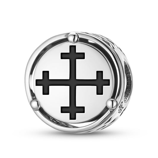 925 Sterling Silver Latvian Māra’s Cross Charms For Bracelets & Necklaces Pendants Beads Jewelry Fit Pan Bracelet Charm Ethnic Cultural Symbols Gifts For Women