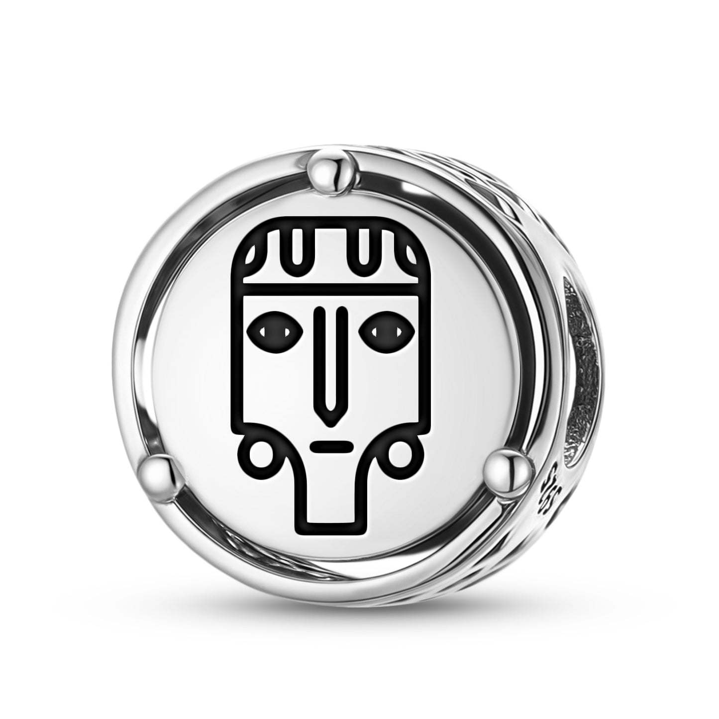 925 Sterling Silver Easter Island Rapa Nui Ao Charms For Bracelets & Necklaces Pendants Beads Jewelry Fit Pan Bracelet Charm Ethnic Cultural Symbols Gifts For Women