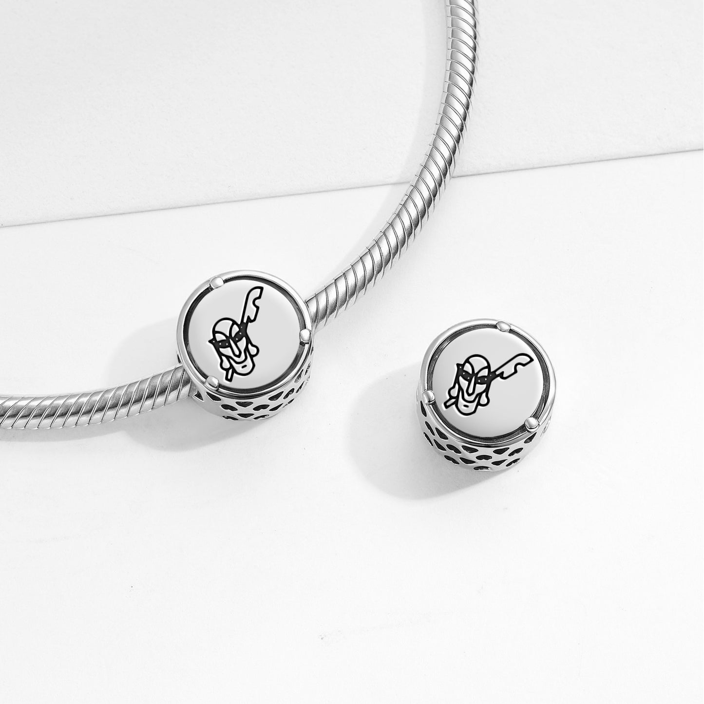 925 Sterling Silver Easter Island Rapa Nui Uoke Charms For Bracelets & Necklaces Pendants Beads Jewelry Fit Pan Bracelet Charm Ethnic Cultural Symbols Gifts For Women