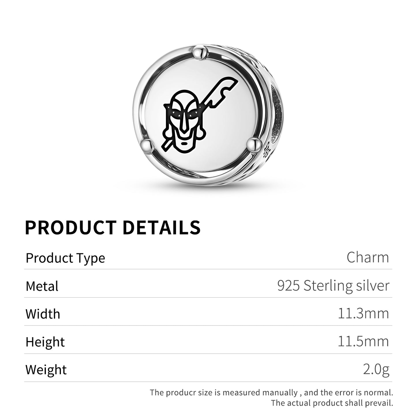 925 Sterling Silver Easter Island Rapa Nui Uoke Charms For Bracelets & Necklaces Pendants Beads Jewelry Fit Pan Bracelet Charm Ethnic Cultural Symbols Gifts For Women