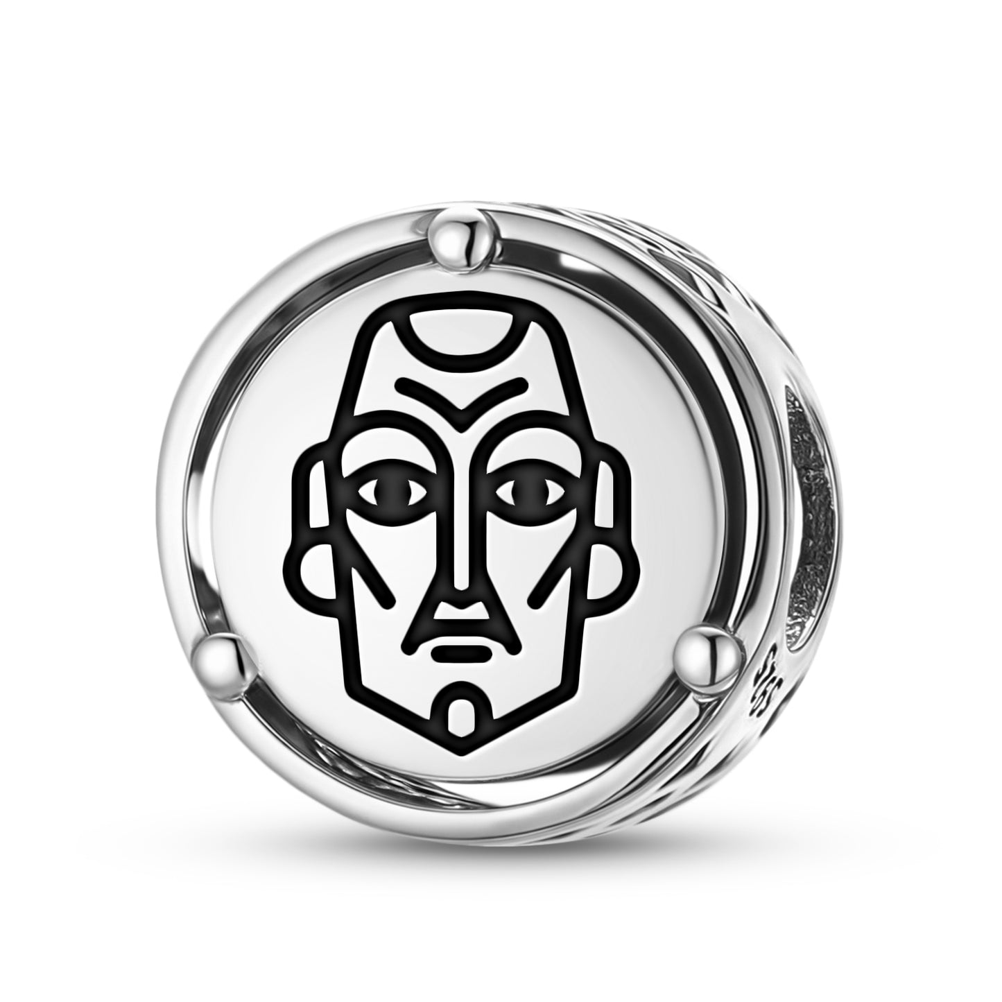 925 Sterling Silver Easter Island Rapa Nui Moai Tangata Charms For Bracelets & Necklaces Pendants Beads Jewelry Fit Pan Bracelet Charm Ethnic Cultural Symbols Gifts For Women