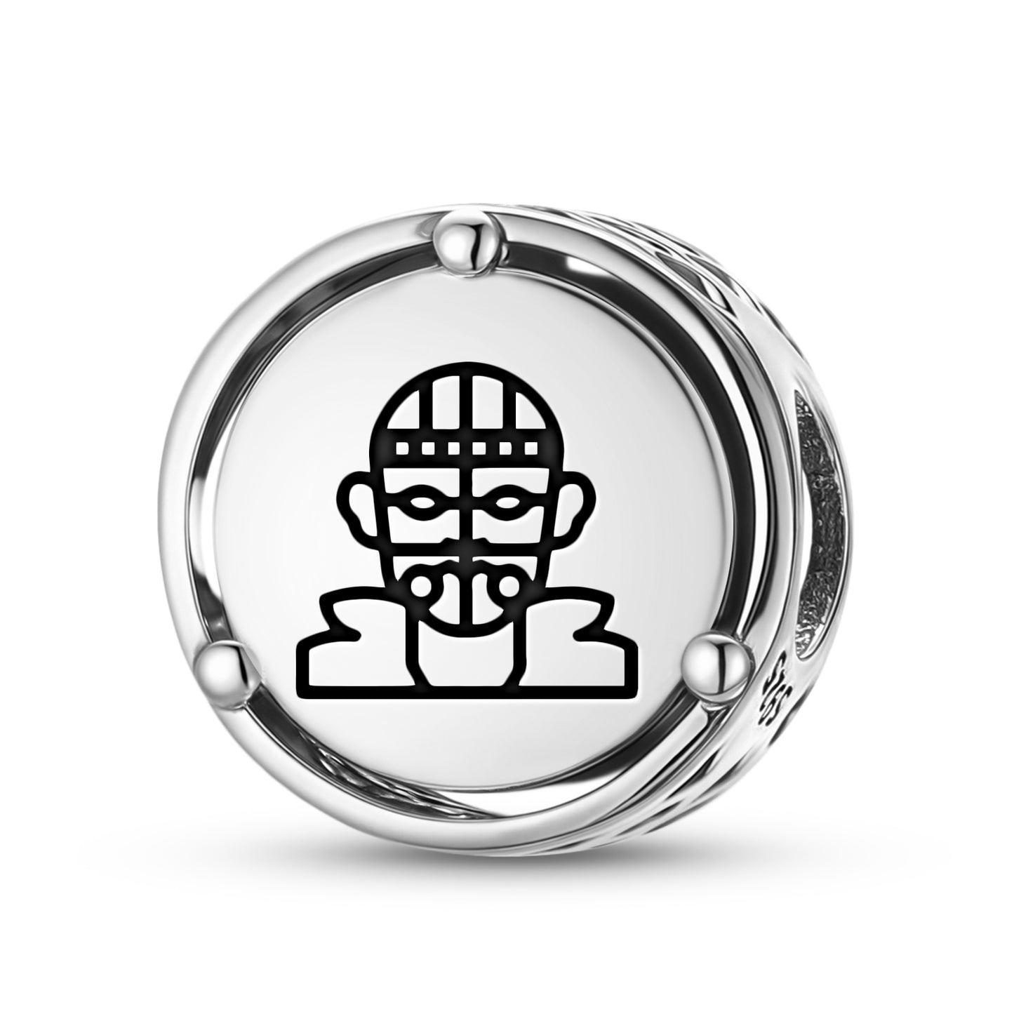 925 Sterling Silver Easter Island Rapa Nui Tangata Manu Competition Charms For Bracelets & Necklaces Pendants Beads Jewelry Fit Pan Bracelet Charm Ethnic Cultural Symbols Gifts For Women