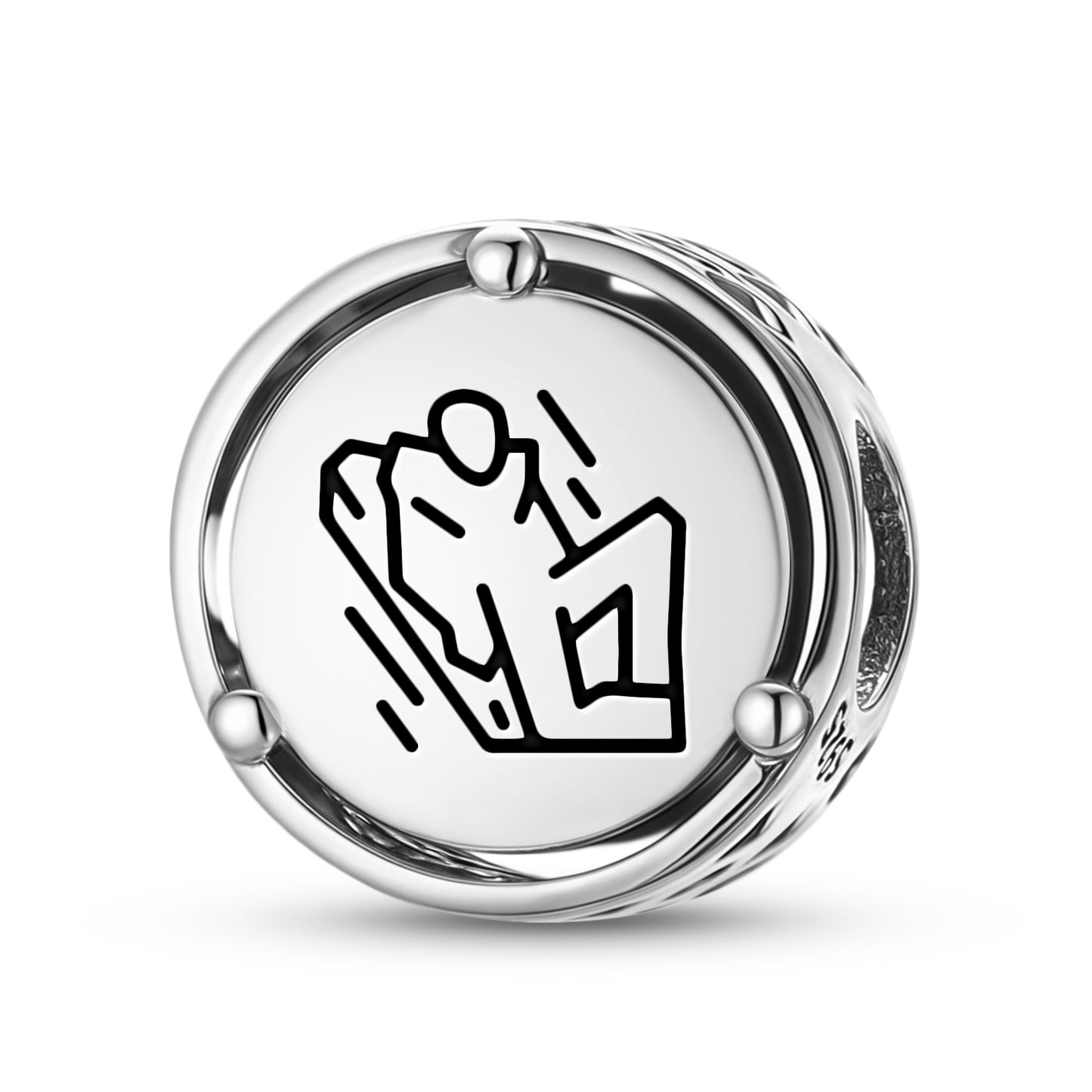 925 Sterling Silver Easter Island Rapa Nui Haka Pei Charms For Bracelets & Necklaces Pendants Beads Jewelry Fit Pan Bracelet Charm Ethnic Cultural Symbols Gifts For Women