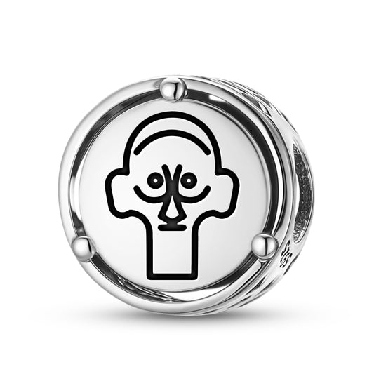 925 Sterling Silver Easter Island Rapa Nui Ua Charms For Bracelets & Necklaces Pendants Beads Jewelry Fit Pan Bracelet Charm Ethnic Cultural Symbols Gifts For Women