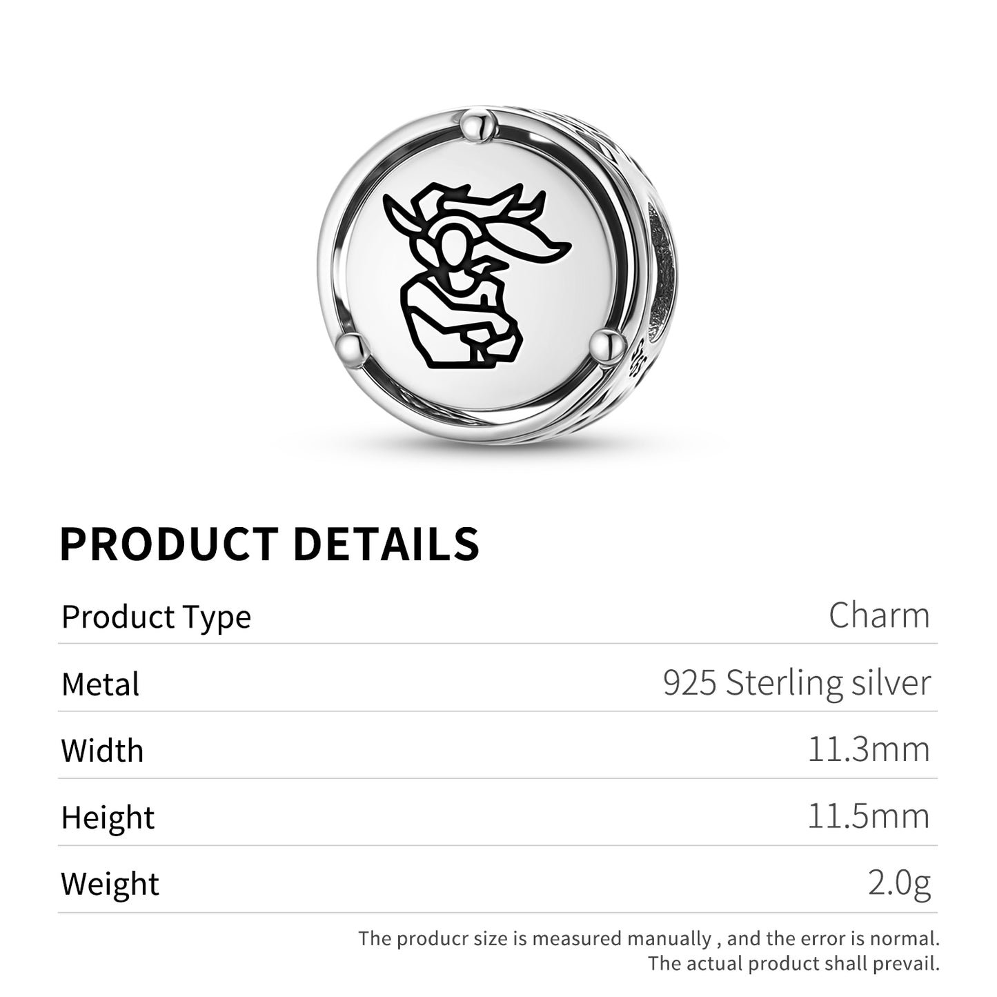 925 Sterling Silver Easter Island Rapa Nui Rapa Nui Man Charms For Bracelets & Necklaces Pendants Beads Jewelry Fit Pan Bracelet Charm Ethnic Cultural Symbols Gifts For Women