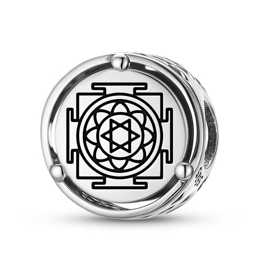 925 Sterling Silver Yantra Hanuman Yantra Charms For Bracelets & Necklaces Pendants Beads Jewelry Fit Pan Bracelet Charm Ethnic Cultural Symbols Gifts For Women