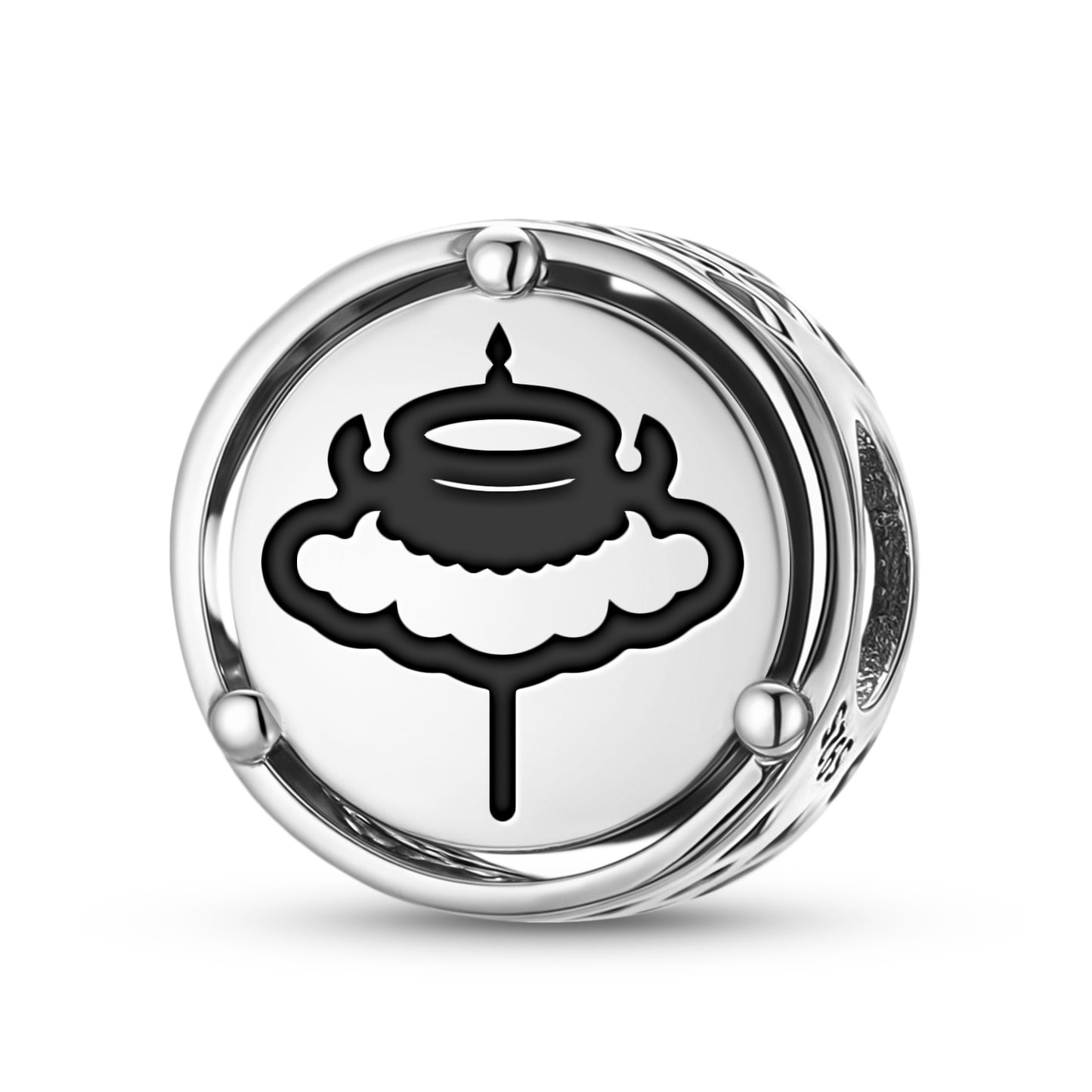 925 Sterling Silver Ashtamangala Parasol Charms For Bracelets & Necklaces Pendants Beads Jewelry Fit Pan Bracelet Charm Ethnic Cultural Symbols Gifts For Women