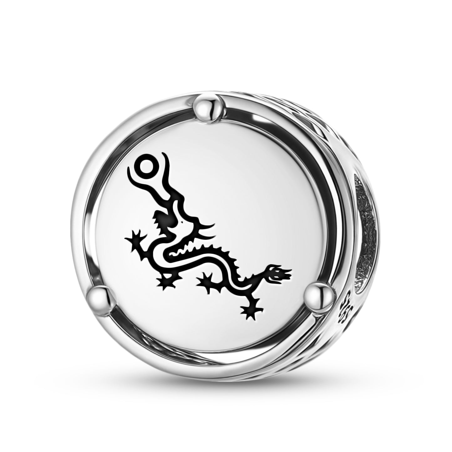 925 Sterling Silver Chinese Fucanglong Dragon Charms For Bracelets & Necklaces Pendants Beads Jewelry Fit Pan Bracelet Charm Ethnic Cultural Symbols Gifts For Women
