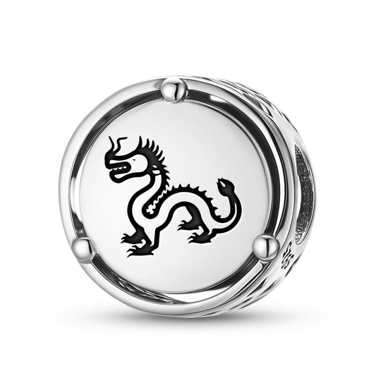 925 Sterling Silver Chinese Shenlong Dragon Charms For Bracelets & Necklaces Pendants Beads Jewelry Fit Pan Bracelet Charm Ethnic Cultural Symbols Gifts For Women
