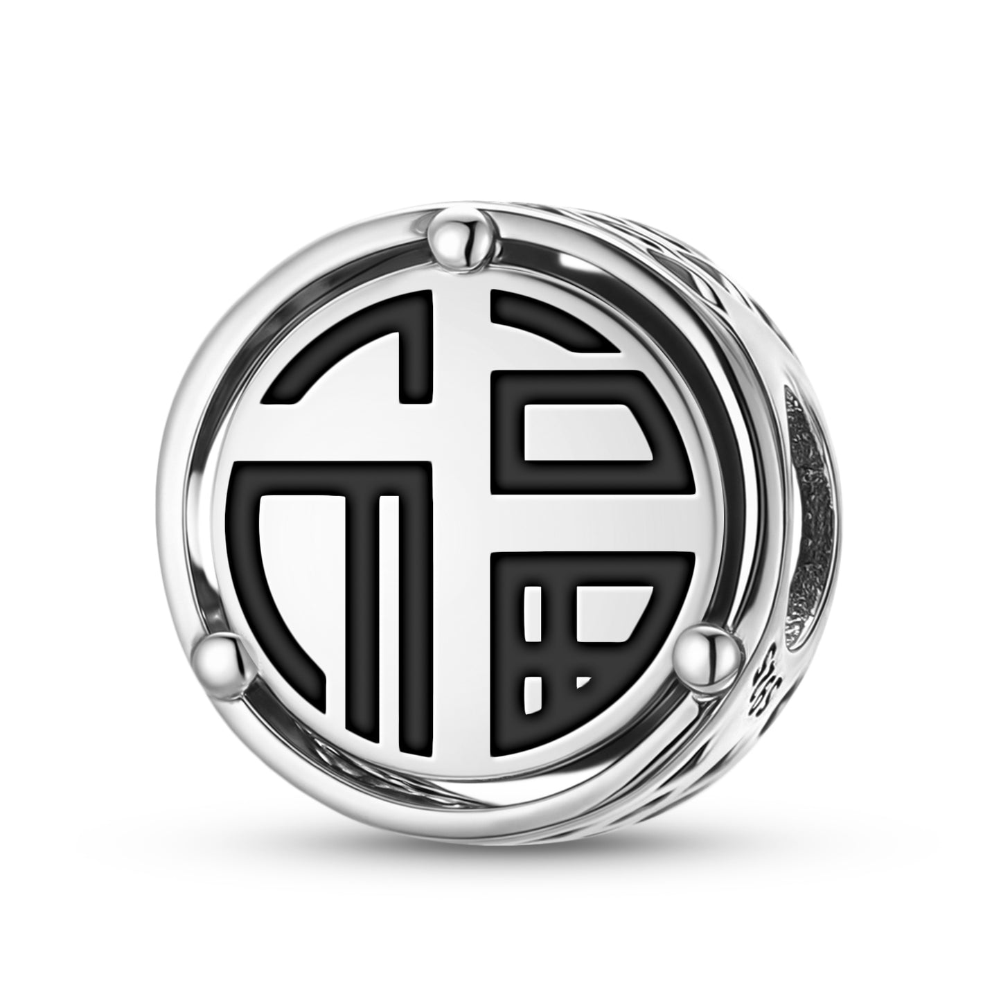 925 Sterling Silver Chinese Lu – Luck Charms For Bracelets & Necklaces Pendants Beads Jewelry Fit Pan Bracelet Charm Ethnic Cultural Symbols Gifts For Women