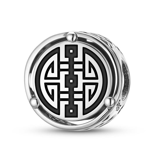925 Sterling Silver Chinese Xi – Happiness Charms For Bracelets & Necklaces Pendants Beads Jewelry Fit Pan Bracelet Charm Ethnic Cultural Symbols Gifts For Women