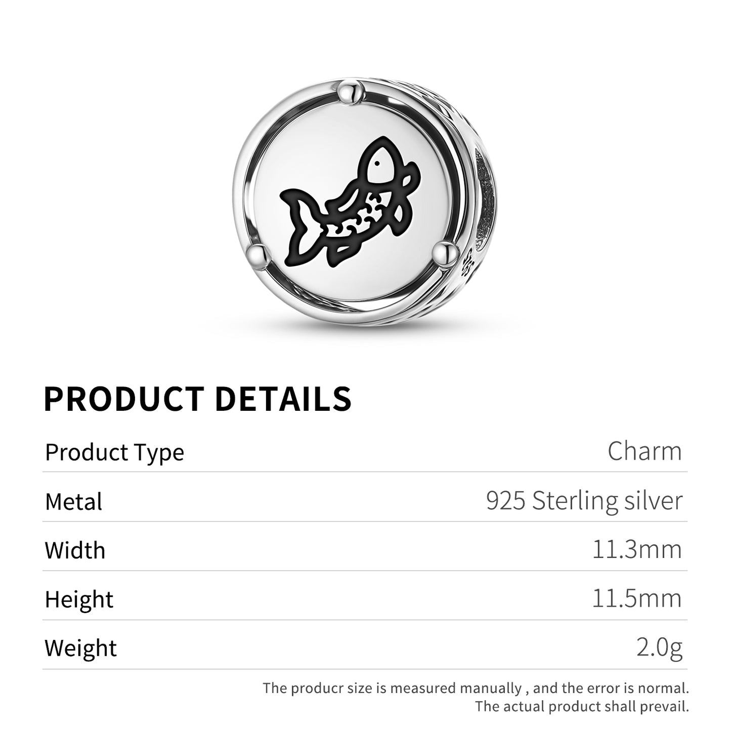 925 Sterling Silver Chinese Goldfish Charms For Bracelets & Necklaces Pendants Beads Jewelry Fit Pan Bracelet Charm Ethnic Cultural Symbols Gifts For Women
