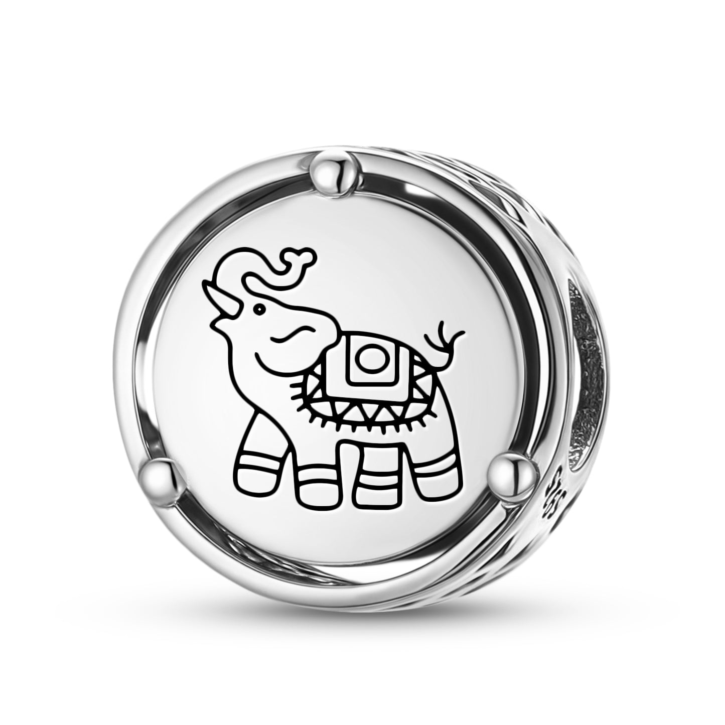 925 Sterling Silver Geomantic Omen The Elephant Charms For Bracelets & Necklaces Pendants Beads Jewelry Fit Pan Bracelet Charm Ethnic Cultural Symbols Gifts For Women
