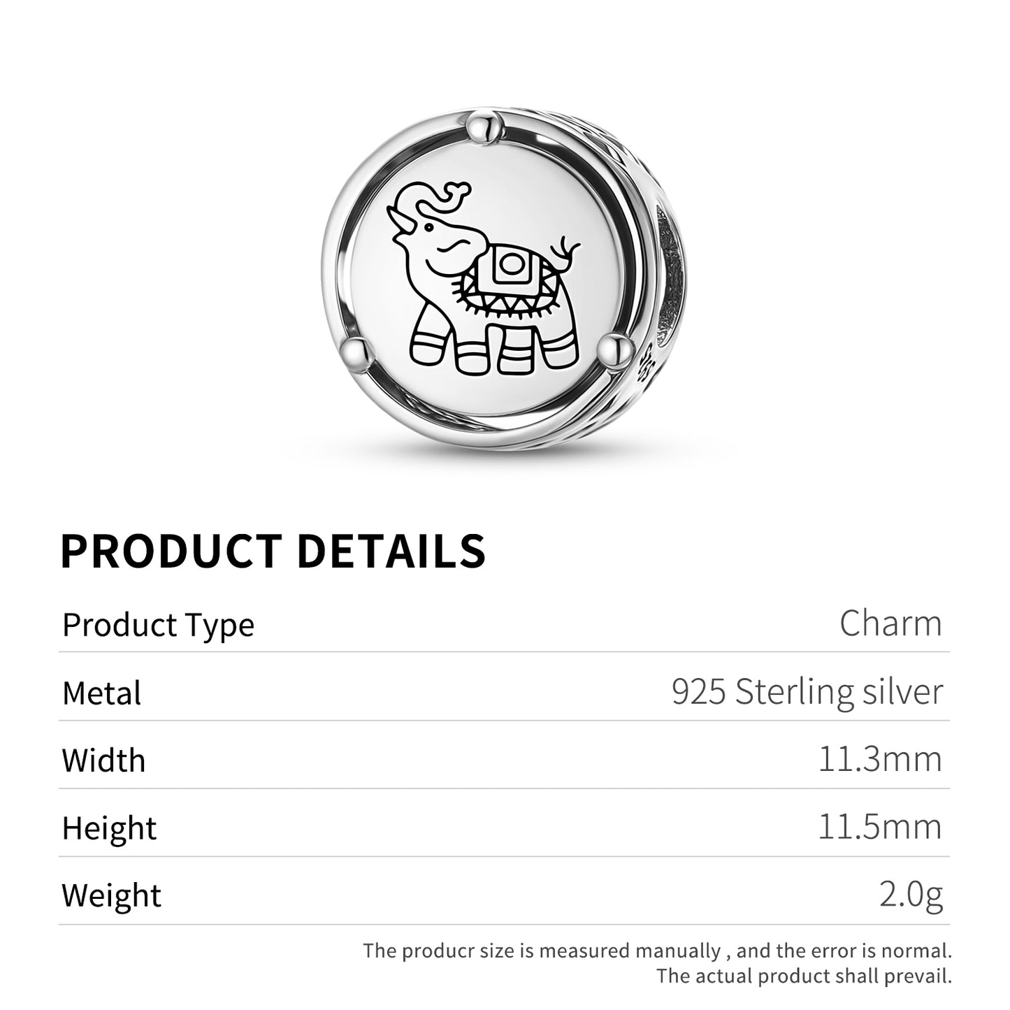 925 Sterling Silver Geomantic Omen The Elephant Charms For Bracelets & Necklaces Pendants Beads Jewelry Fit Pan Bracelet Charm Ethnic Cultural Symbols Gifts For Women