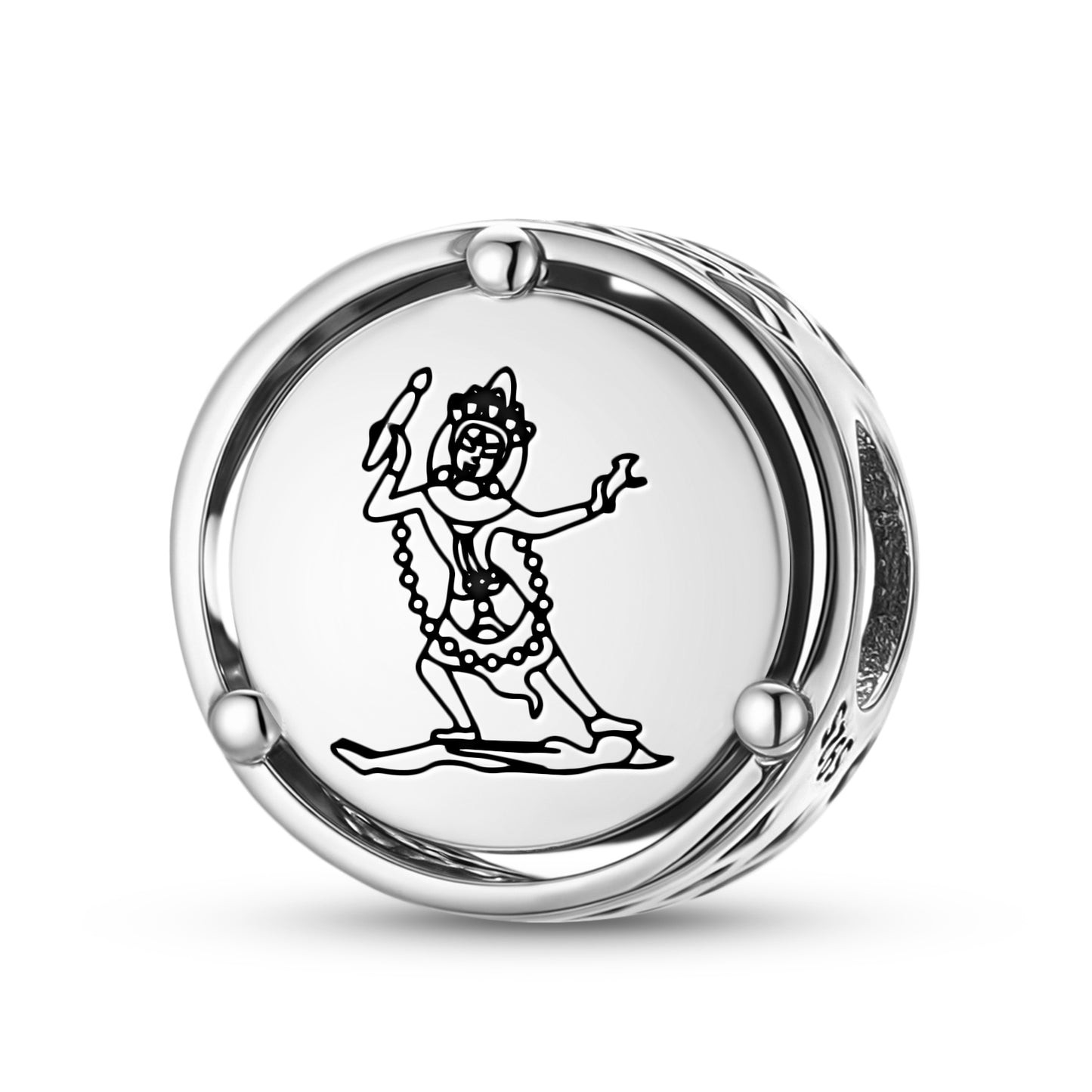 925 Sterling Silver Buddhist Gods Ekajati Charms For Bracelets & Necklaces Pendants Beads Jewelry Fit Pan Bracelet Charm Ethnic Cultural Symbols Gifts For Women