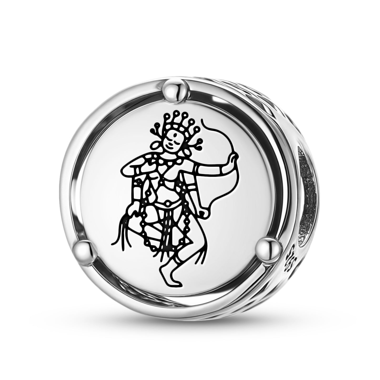 925 Sterling Silver Buddhist Gods Kurukulla Charms For Bracelets & Necklaces Pendants Beads Jewelry Fit Pan Bracelet Charm Ethnic Cultural Symbols Gifts For Women