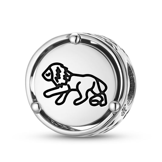 925 Sterling Silver Jainism Lion Charms For Bracelets & Necklaces Pendants Beads Jewelry Fit Pan Bracelet Charm Ethnic Cultural Symbols Gifts For Women