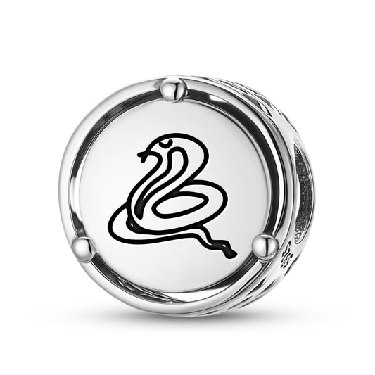 925 Sterling Silver Jainism Sarp Snake Charms For Bracelets & Necklaces Pendants Beads Jewelry Fit Pan Bracelet Charm Ethnic Cultural Symbols Gifts For Women