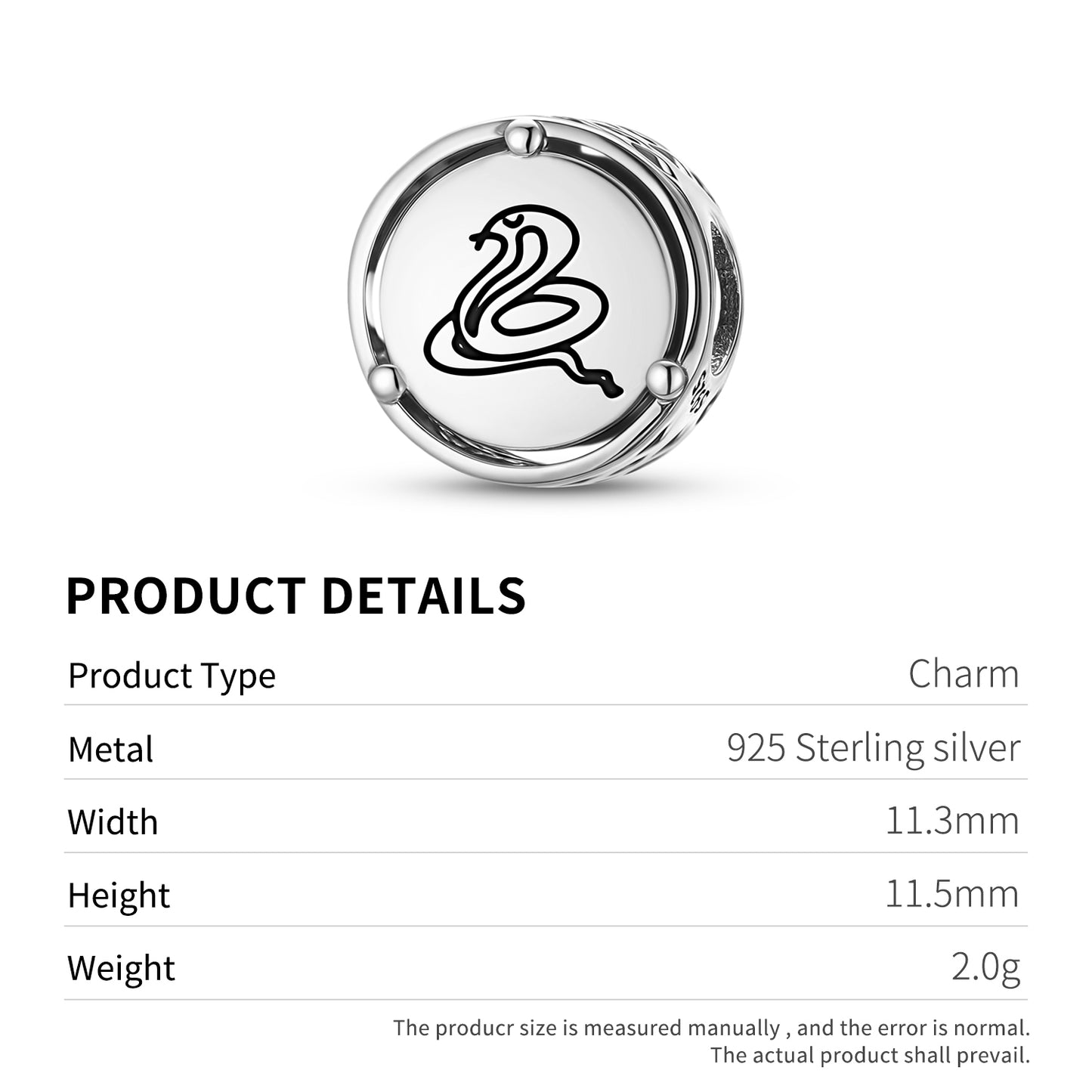 925 Sterling Silver Jainism Sarp Snake Charms For Bracelets & Necklaces Pendants Beads Jewelry Fit Pan Bracelet Charm Ethnic Cultural Symbols Gifts For Women