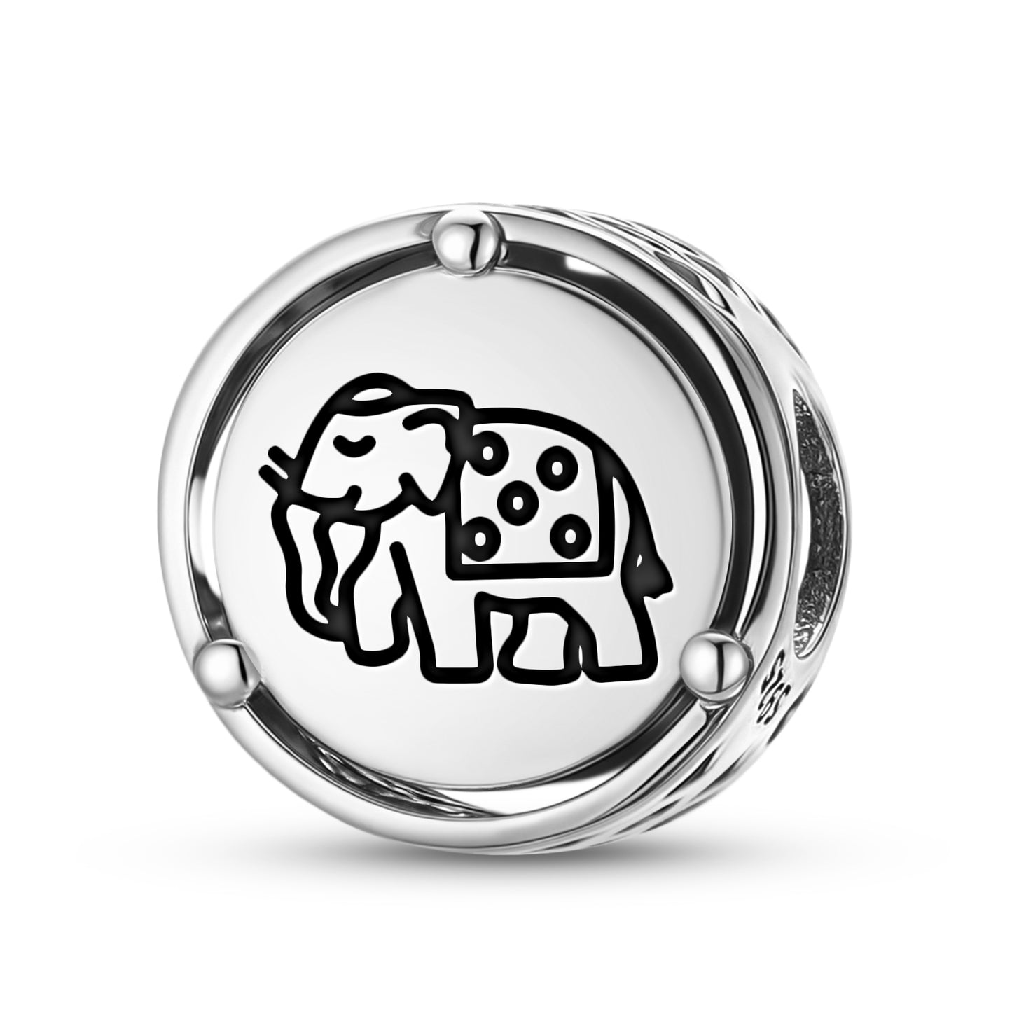 925 Sterling Silver Jainism Elephant Charms For Bracelets & Necklaces Pendants Beads Jewelry Fit Pan Bracelet Charm Ethnic Cultural Symbols Gifts For Women