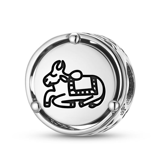 925 Sterling Silver Jainism Bull Charms For Bracelets & Necklaces Pendants Beads Jewelry Fit Pan Bracelet Charm Ethnic Cultural Symbols Gifts For Women