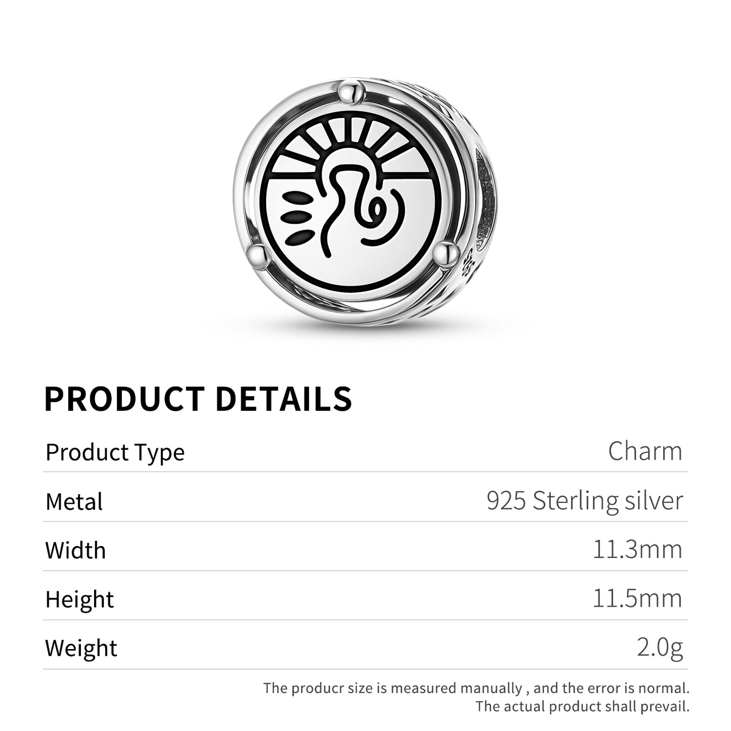 925 Sterling Silver Anthroposophy Leo Seal Charms For Bracelets & Necklaces Pendants Beads Jewelry Fit Pan Bracelet Charm Ethnic Cultural Symbols Gifts For Women