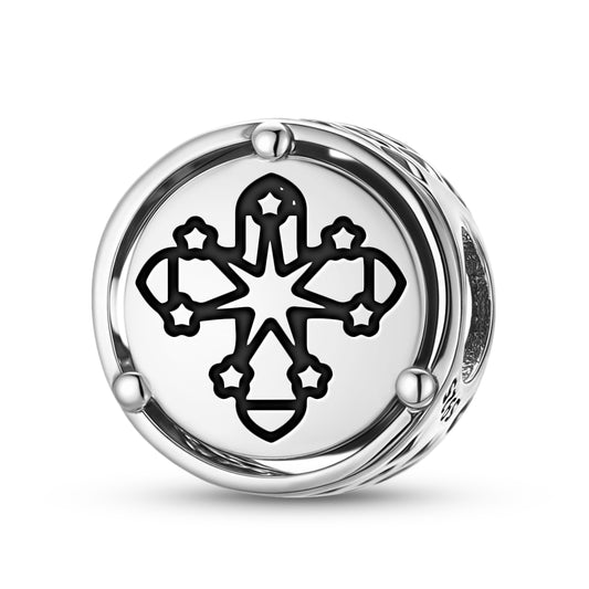 925 Sterling Silver Anthroposophy The Rose Cross Charms For Bracelets & Necklaces Pendants Beads Jewelry Fit Pan Bracelet Charm Ethnic Cultural Symbols Gifts For Women