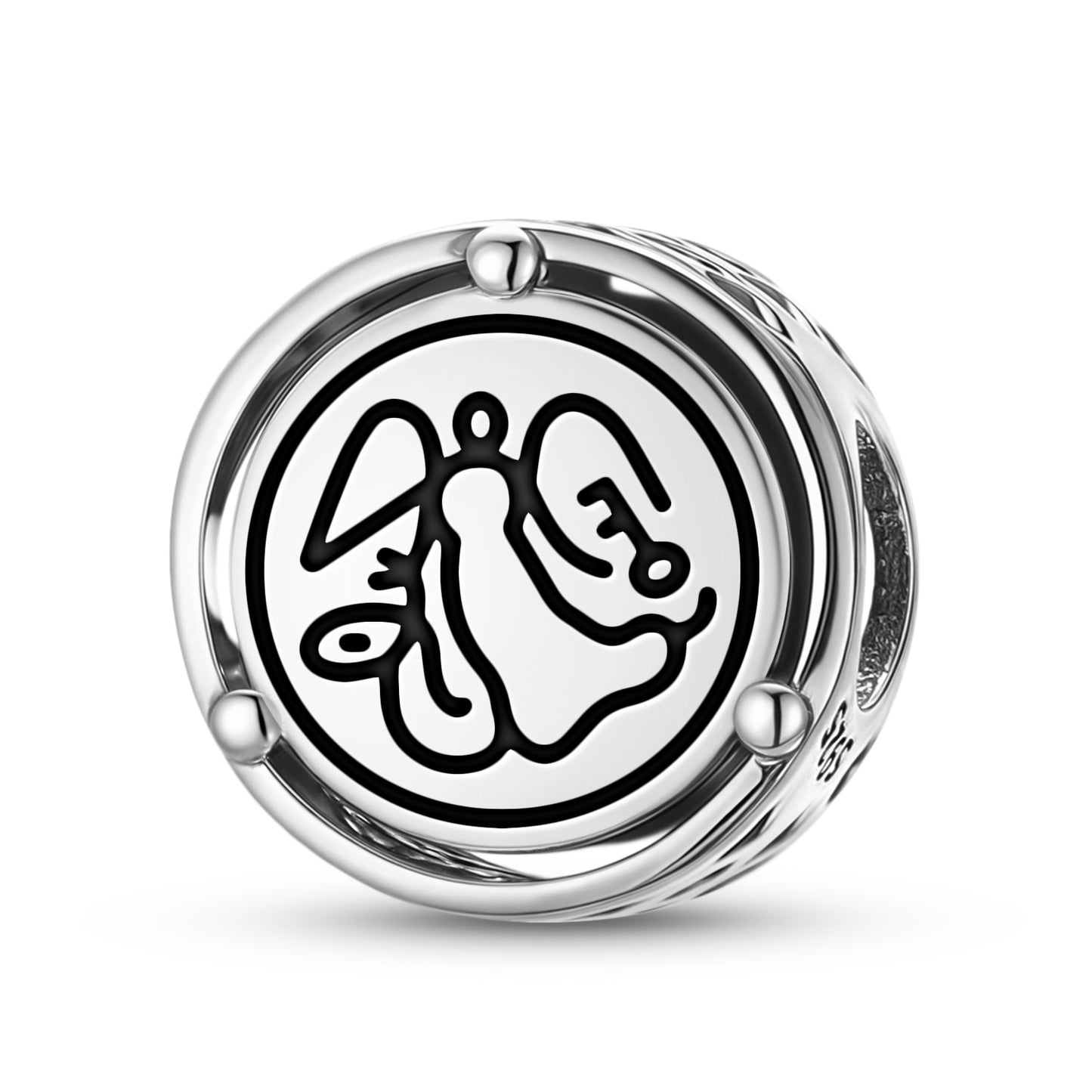 925 Sterling Silver Anthroposophy Sixth Apocalyptic Seal Charms For Bracelets & Necklaces Pendants Beads Jewelry Fit Pan Bracelet Charm Ethnic Gifts For Women