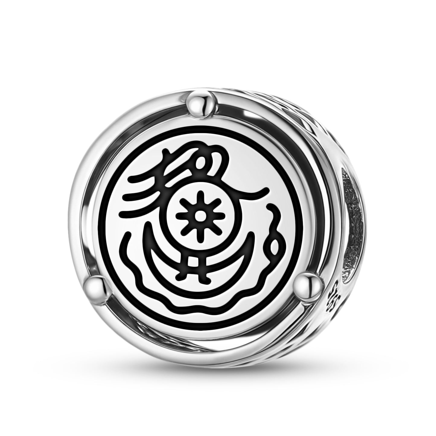 925 Sterling Silver Anthroposophy Fifth Apocalyptic Seal Charms For Bracelets & Necklaces Pendants Beads Jewelry Fit Pan Bracelet Charm Ethnic Gifts For Women