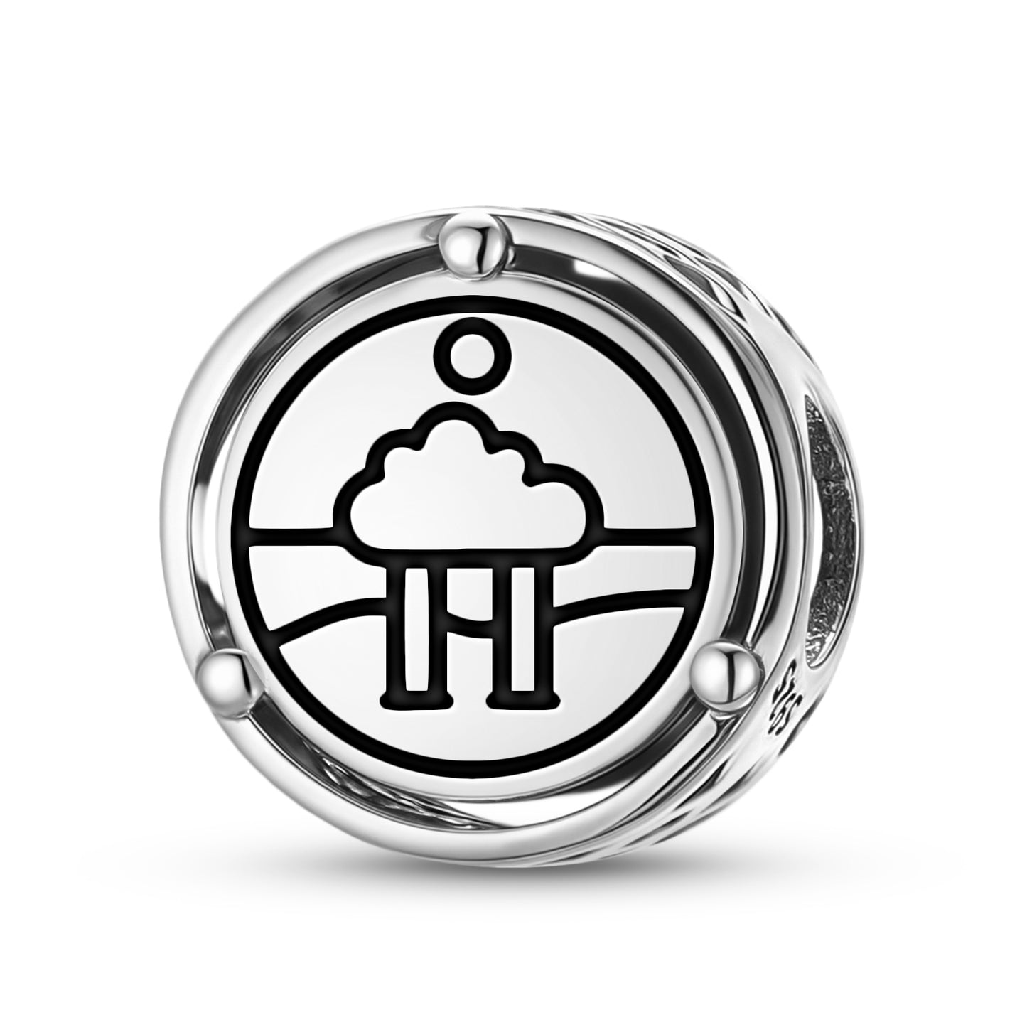925 Sterling Silver Anthroposophy Fourth Apocalyptic Seal Charms For Bracelets & Necklaces Pendants Beads Jewelry Fit Pan Bracelet Charm Ethnic Gifts For Women