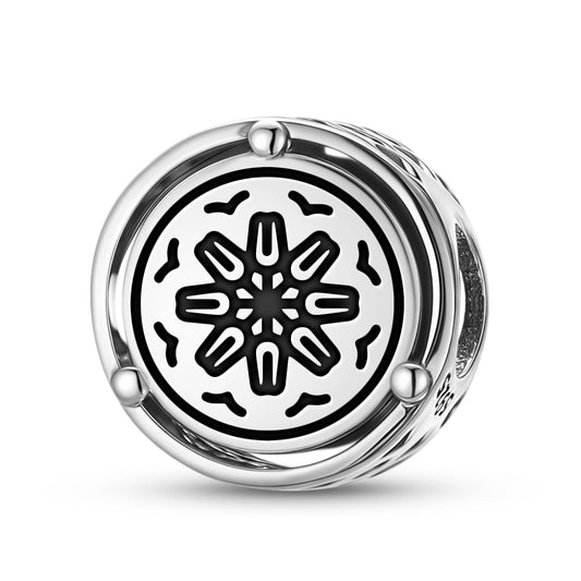 925 Sterling Silver Anthroposophy Moon Seal Charms For Bracelets & Necklaces Pendants Beads Jewelry Fit Pan Bracelet Charm Ethnic Cultural Symbols Gifts For Women
