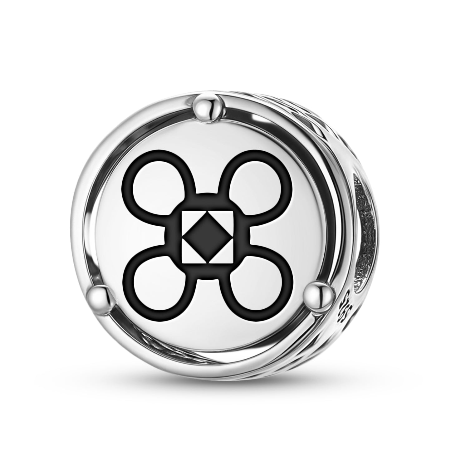 925 Sterling Silver Adinkra Sunsum Charms For Bracelets & Necklaces Pendants Beads Jewelry Fit Pan Bracelet Charm Ethnic Cultural Symbols Gifts For Women