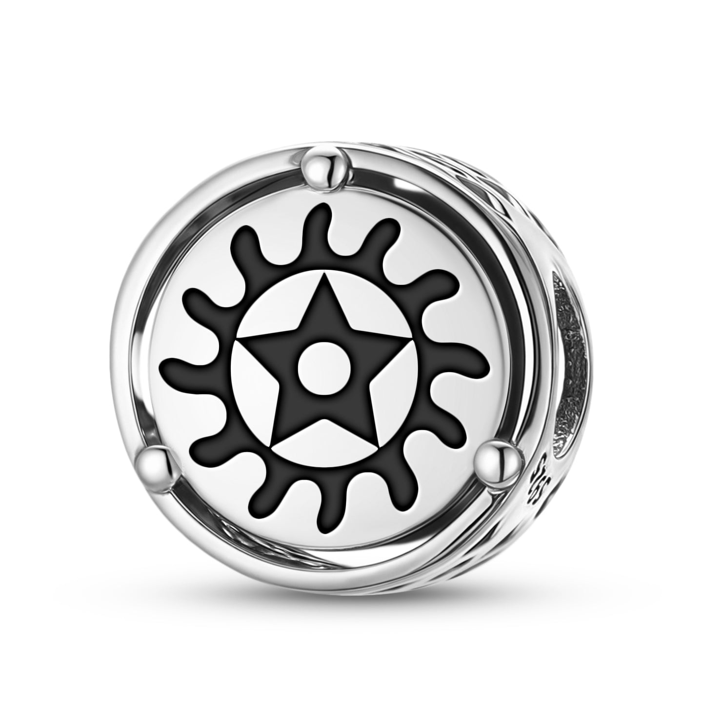 925 Sterling Silver Adinkra Sesa Wo Suban Charms For Bracelets & Necklaces Pendants Beads Jewelry Fit Pan Bracelet Charm Ethnic Cultural Symbols Gifts For Women