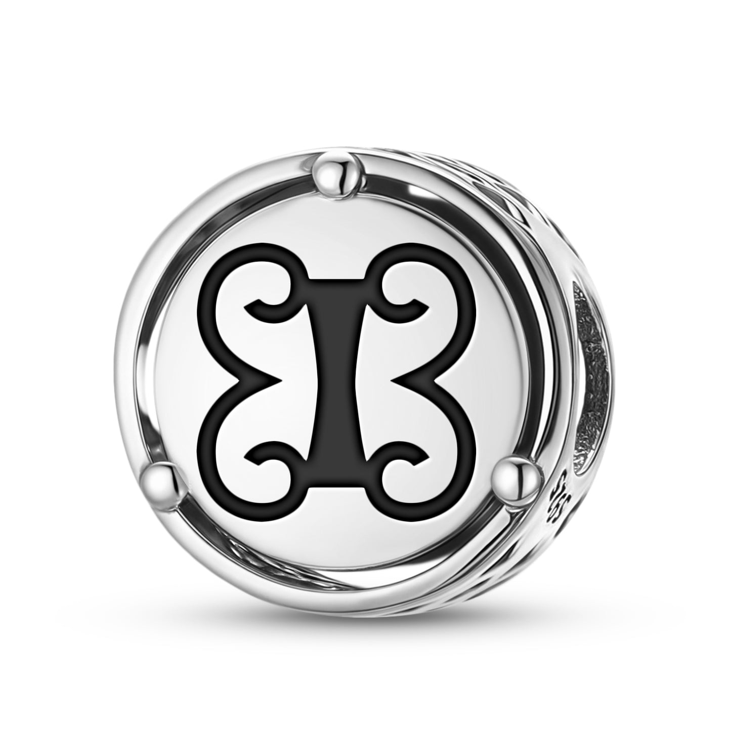 925 Sterling Silver Adinkra Pempamsie Charms For Bracelets & Necklaces Pendants Beads Jewelry Fit Pan Bracelet Charm Ethnic Cultural Symbols Gifts For Women