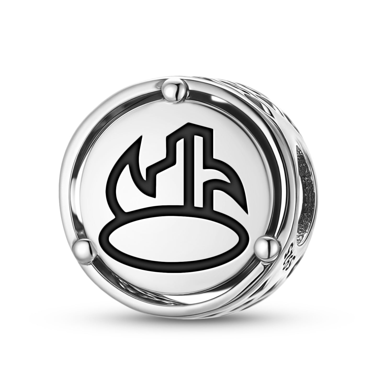 925 Sterling Silver Adinkra Pagya Charms For Bracelets & Necklaces Pendants Beads Jewelry Fit Pan Bracelet Charm Ethnic Cultural Symbols Gifts For Women