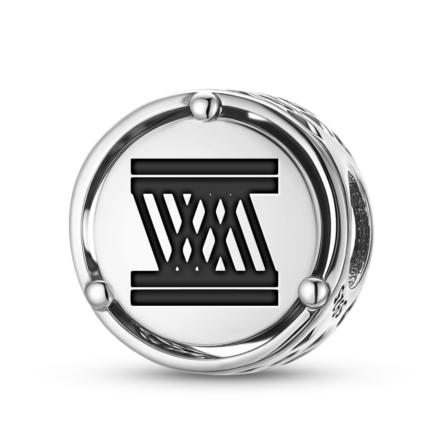 925 Sterling Silver Adinkra Owo Foro Adobe Charms For Bracelets & Necklaces Pendants Beads Jewelry Fit Pan Bracelet Charm Ethnic Cultural Symbols Gifts For Women