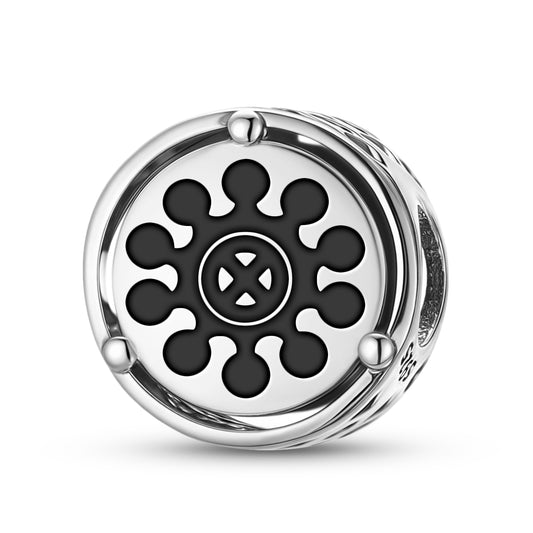 925 Sterling Silver Adinkra Ohene Aniwa Charms For Bracelets & Necklaces Pendants Beads Jewelry Fit Pan Bracelet Charm Ethnic Cultural Symbols Gifts For Women