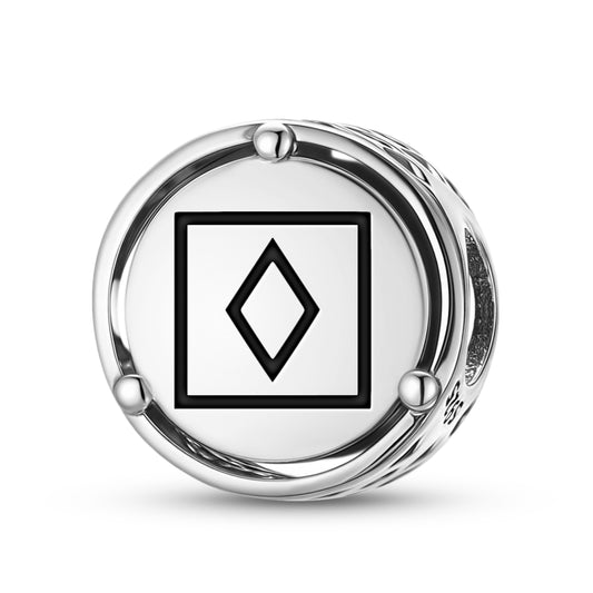 925 Sterling Silver Adinkra Obohemmaa Charms For Bracelets & Necklaces Pendants Beads Jewelry Fit Pan Bracelet Charm Ethnic Cultural Symbols Gifts For Women