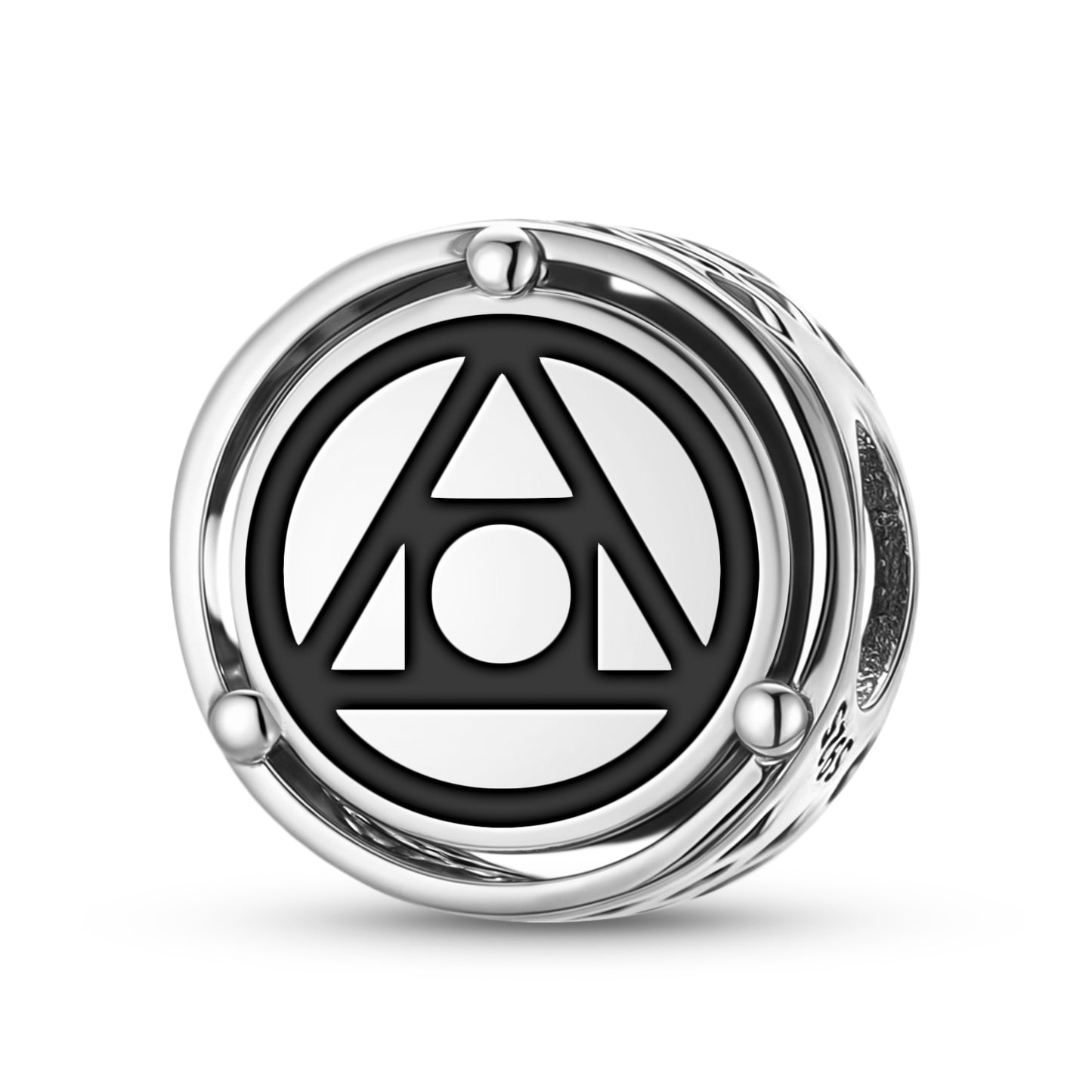 925 Sterling Silver Alchemy Philosopher Stone Charms For Bracelets & Necklaces Pendants Beads Jewelry Fit Pan Bracelet Charm Ethnic Cultural Symbols Gifts For Women