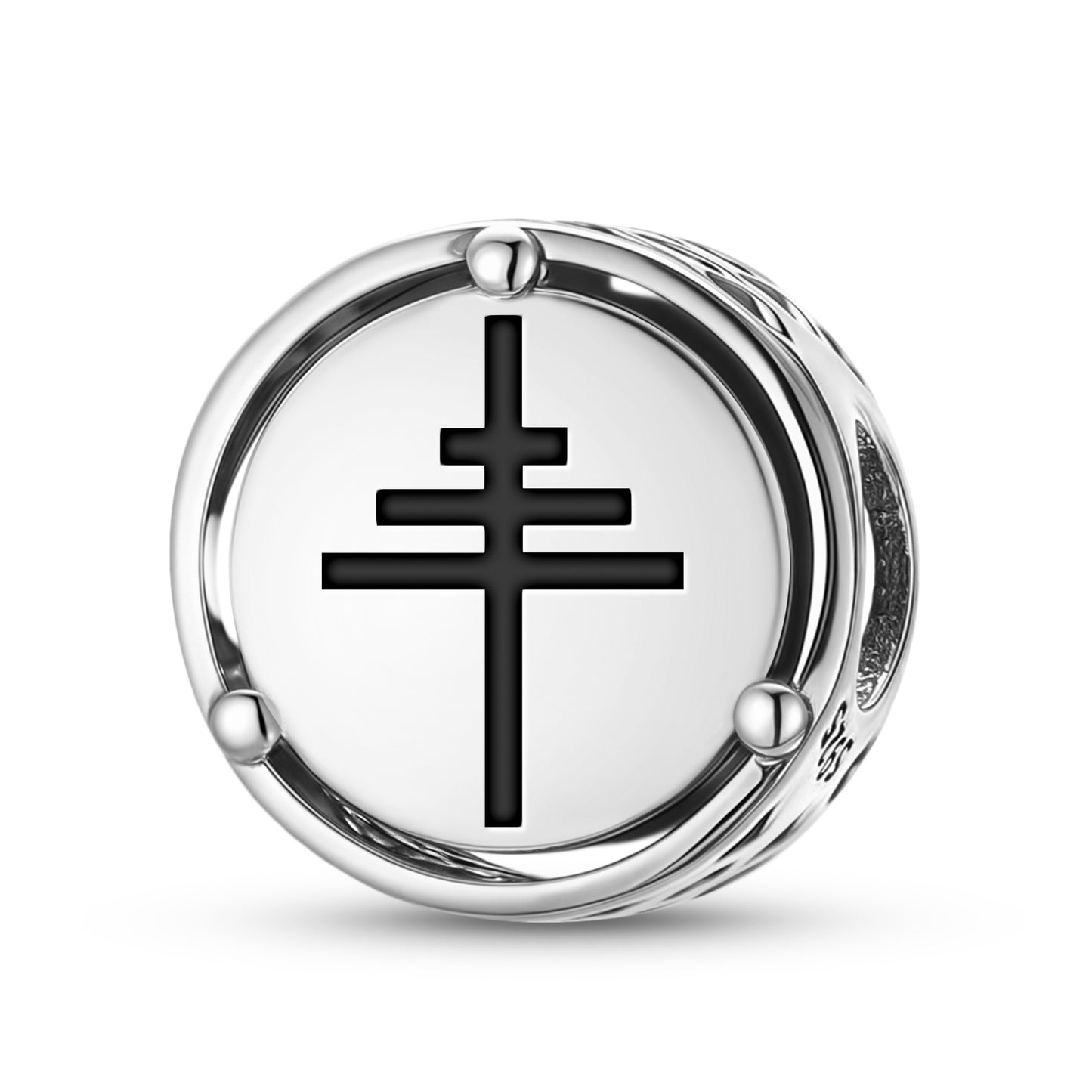 925 Sterling Silver Christianity Papal Cross Charms For Bracelets & Necklaces Pendants Beads Jewelry Fit Pan Bracelet Charm Ethnic Cultural Symbols Gifts For Women
