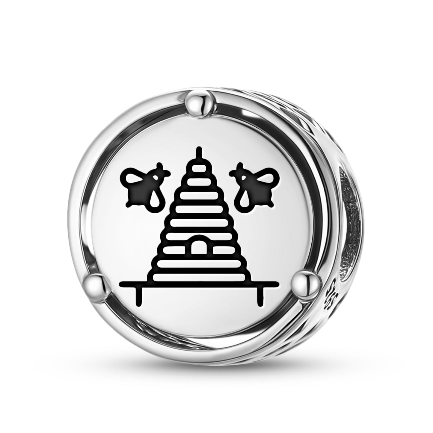 925 Sterling Silver Freemasonry The Beehive Charms For Bracelets & Necklaces Pendants Beads Jewelry Fit Pan Bracelet Charm Ethnic Cultural Symbols Gifts For Women