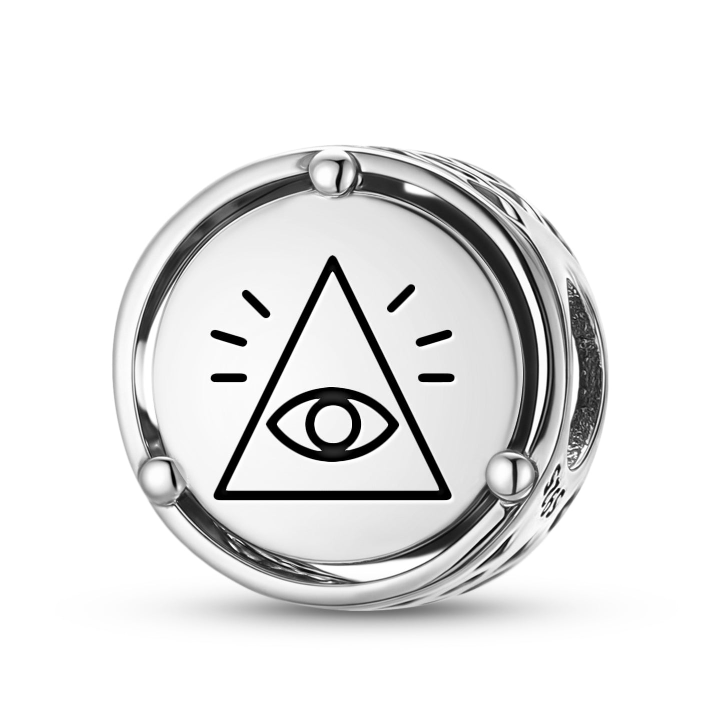 925 Sterling Silver Freemasonry The Eye Of Providence Charms For Bracelets & Necklaces Pendants Beads Jewelry Fit Pan Bracelet Charm Ethnic Cultural Symbols Gifts For Women