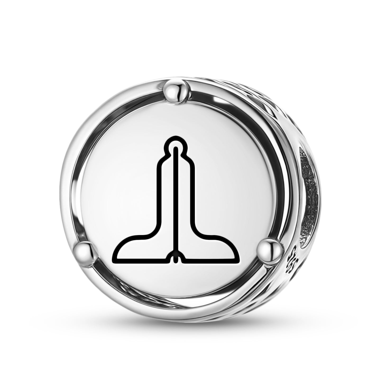 925 Sterling Silver Freemasonry Level Charms For Bracelets & Necklaces Pendants Beads Jewelry Fit Pan Bracelet Charm Ethnic Cultural Symbols Gifts For Women
