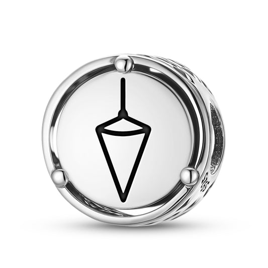 925 Sterling Silver Freemasonry Plumb Charms For Bracelets & Necklaces Pendants Beads Jewelry Fit Pan Bracelet Charm Ethnic Cultural Symbols Gifts For Women