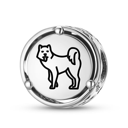 925 Sterling Silver Inuit Qimmiq Canadian Inuit Dog Charms For Bracelets & Necklaces Pendants Beads Jewelry Fit Pan Bracelet Charm Ethnic Cultural Symbols Gifts For Women