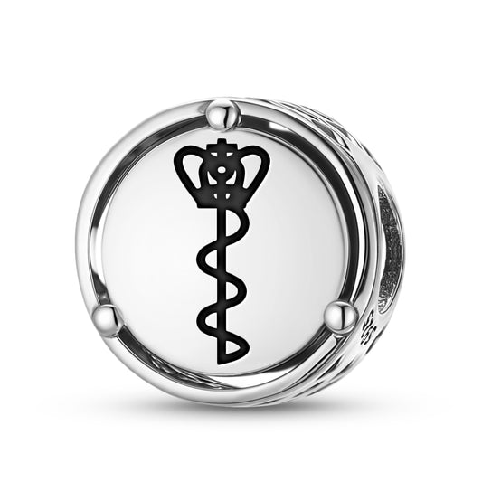 925 Sterling Silver Inuit Mace Charms For Bracelets & Necklaces Pendants Beads Jewelry Fit Pan Bracelet Charm Ethnic Cultural Symbols Gifts For Women