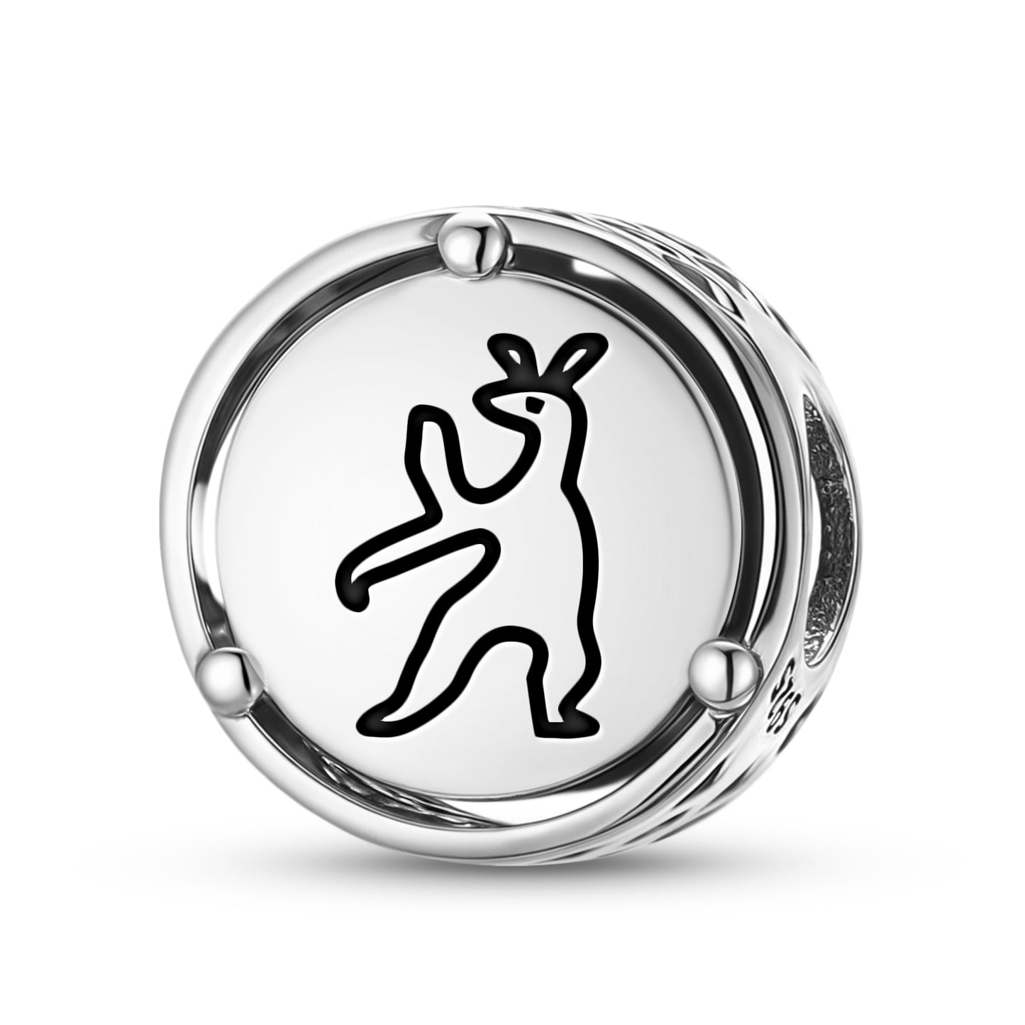925 Sterling Silver Inuit Hare Spirit Charms For Bracelets & Necklaces Pendants Beads Jewelry Fit Pan Bracelet Charm Ethnic Cultural Symbols Gifts For Women