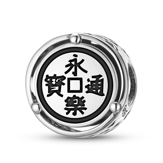 925 Sterling Silver Japan Eiraku Tsuho Charms For Bracelets & Necklaces Pendants Beads Jewelry Fit Pan Bracelet Charm Ethnic Cultural Symbols Gifts For Women