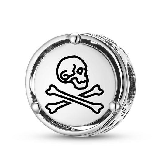 925 Sterling Silver Jolly Roger Pirate Flags Henry Every Charms For Bracelets & Necklaces Pendants Beads Jewelry Fit Pan Bracelet Charm Ethnic Gifts For Women