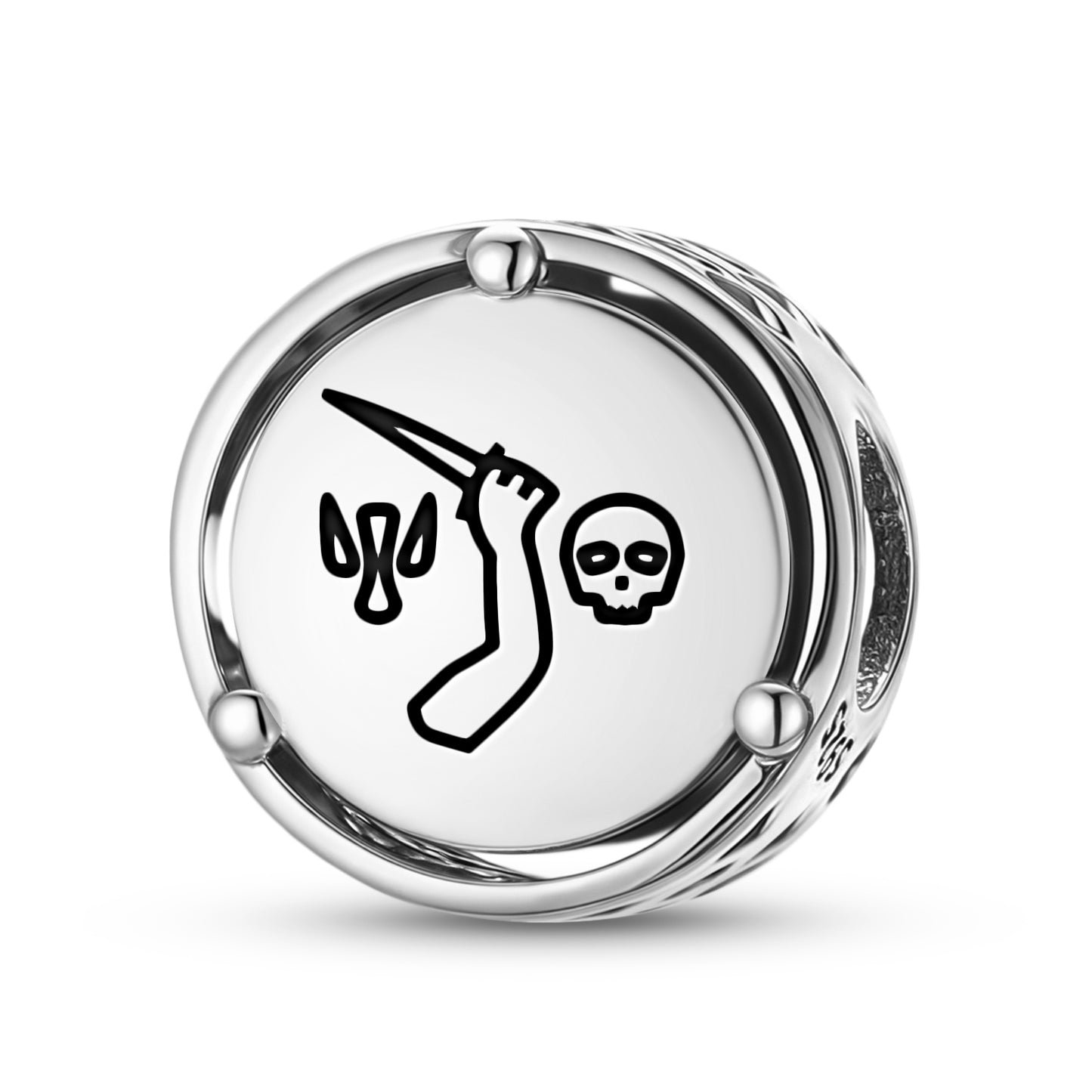 925 Sterling Silver Jolly Roger Pirate Flags Christopher Moody Charms For Bracelets & Necklaces Pendants Beads Jewelry Fit Pan Bracelet Charm Ethnic Gifts For Women